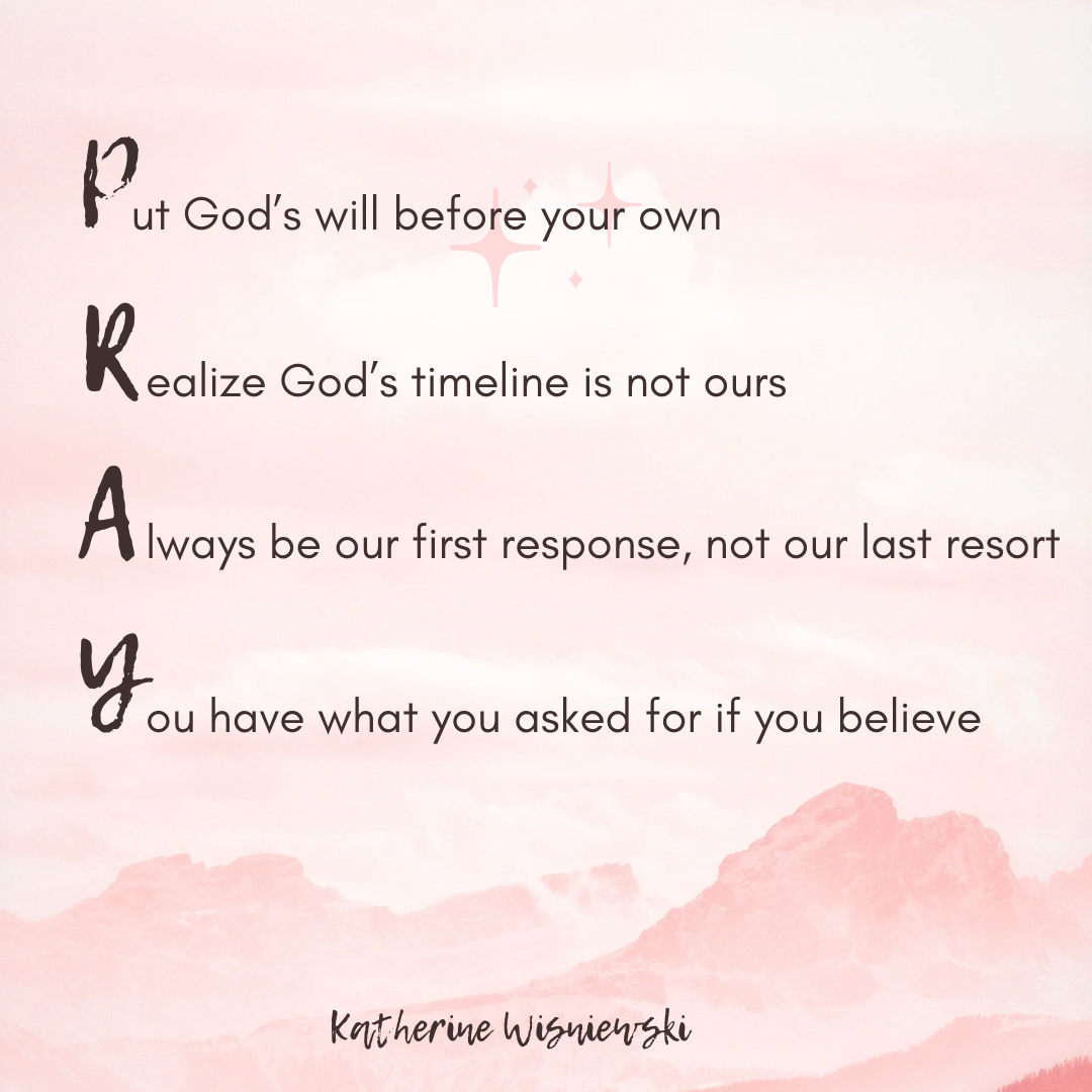 Always Pray Acrostic Poem for Pray