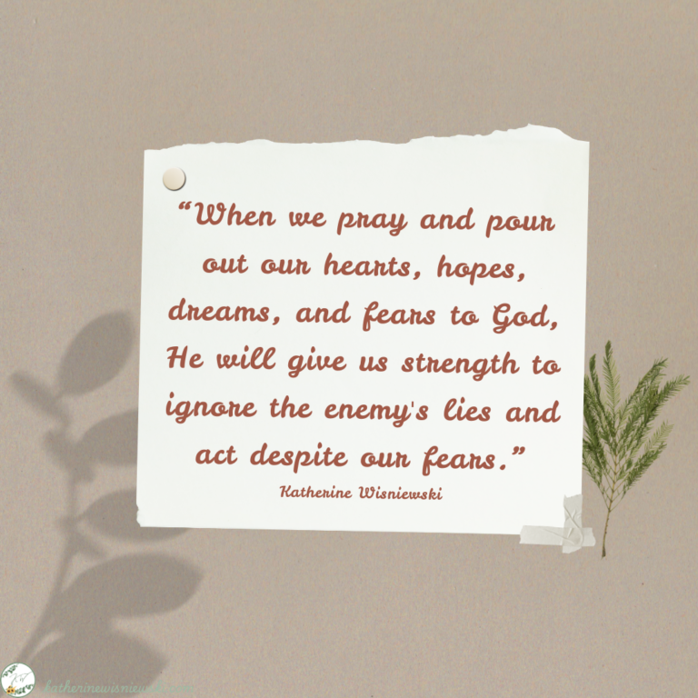 We can: Trust God More Than Our Fears.