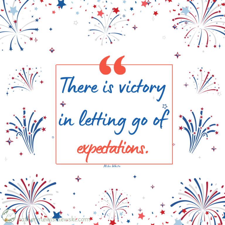 There is Victory in Letting God of Expectations