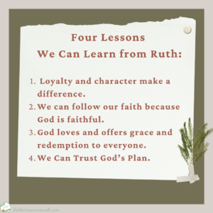 Four Lessons from Ruth Regarding Redemption
