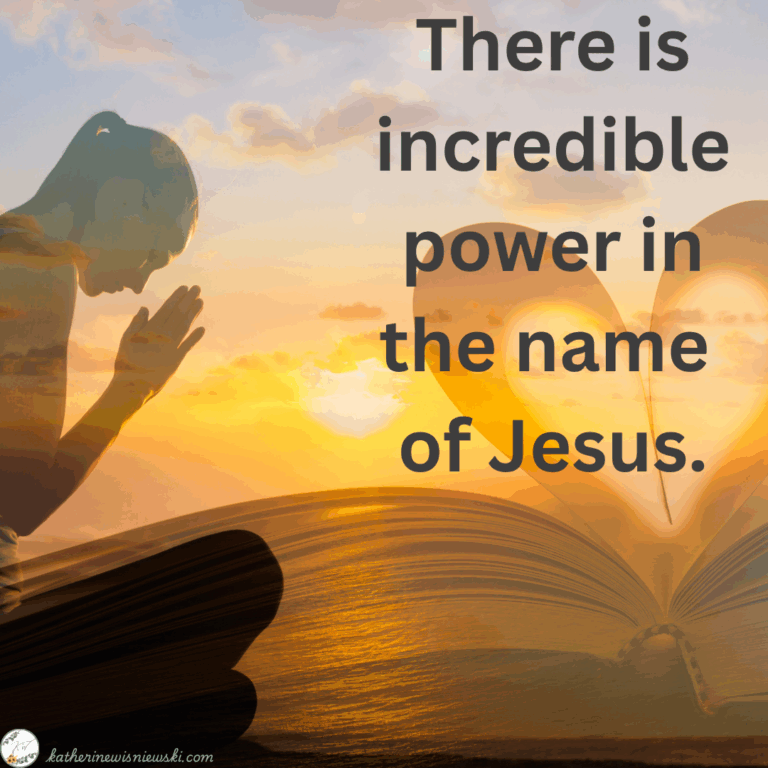 There is incredible power in the name of Jesus.